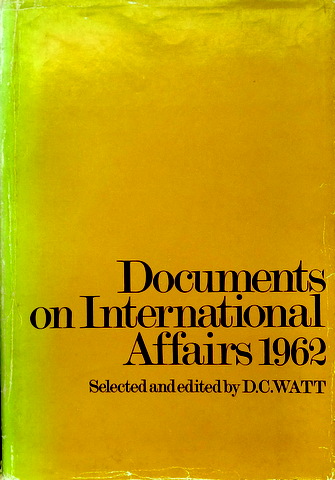Documents on International Affairs １９６３*