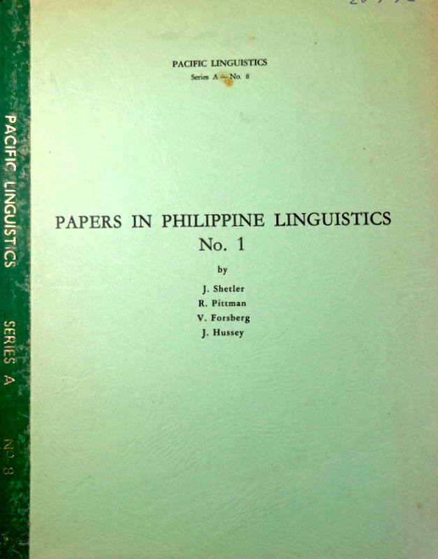 Papers in Philippine Linguistics
