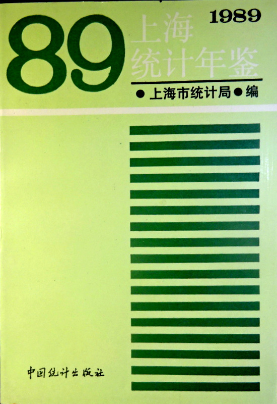 上海統計年鑑　１９８９*