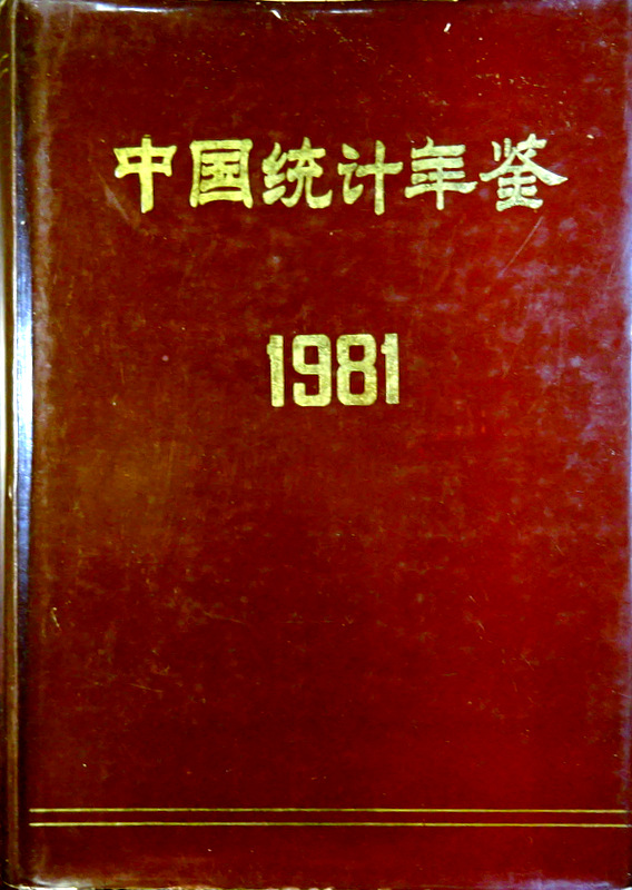 中国統計年鑑　１９８１