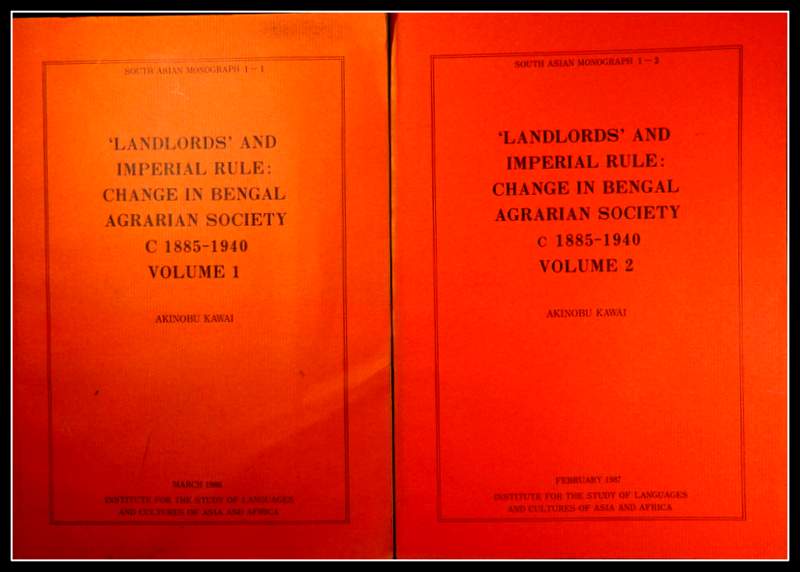 ‘Landlords’and Imperial Rule:Change in Bengal Agrarian Society 1885-1940*