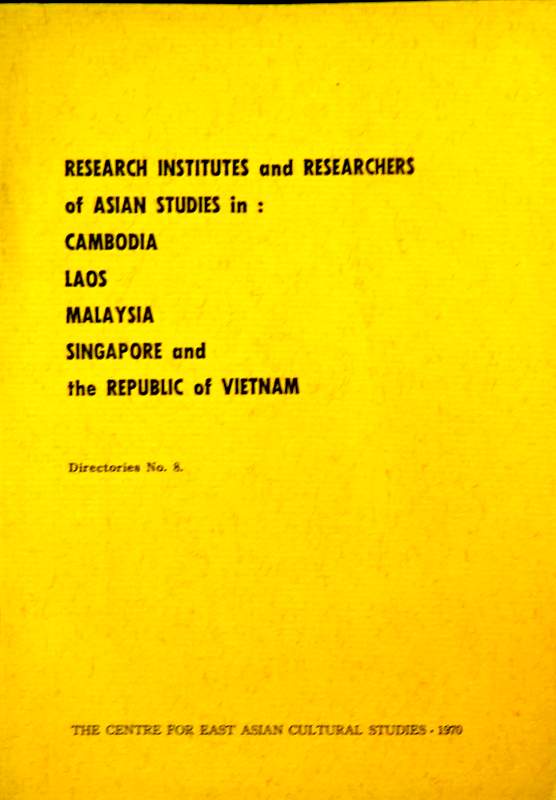Reseach Institutes and Researchers of Asian Studies in：