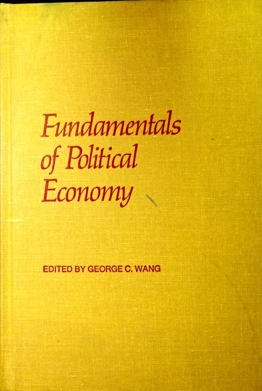 Fundamentals of Political Economy*　目次・書影(⇒HP拡大画像click)