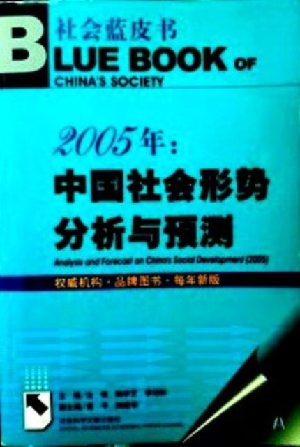 社会藍皮書　中国社会形成分析与預測　２００５